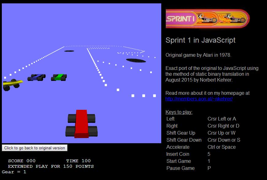 Norbert Kehrer's Sprint in JavaScript (3D)